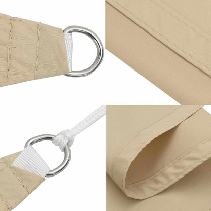 Sonnensegel Oxford-Gewebe Quadratisch 2,5x2,5 m Beige