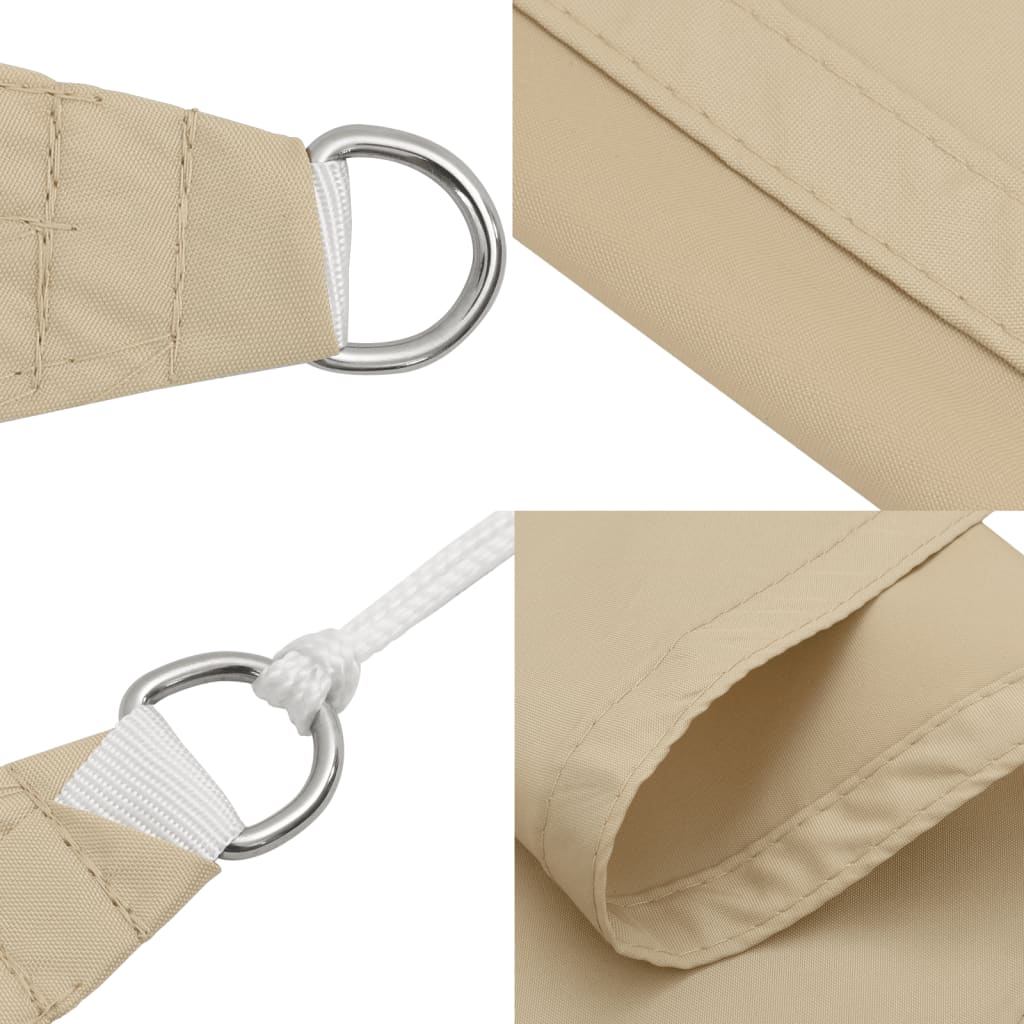 Sonnensegel Oxford-Gewebe Quadratisch 2,5x2,5 m Beige
