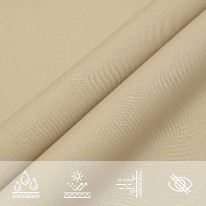 Sonnensegel Oxford-Gewebe Quadratisch 2,5x2,5 m Beige