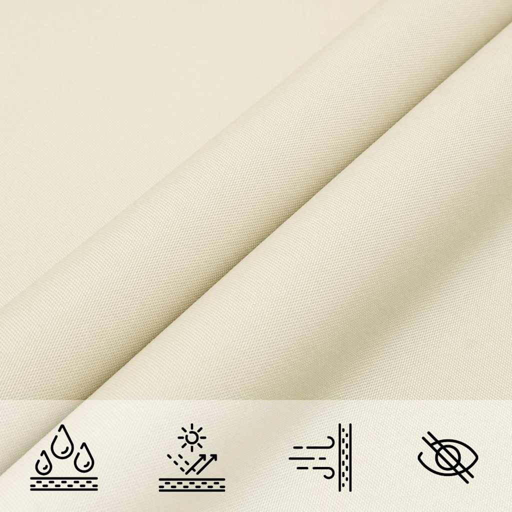 Sonnensegel Oxford-Gewebe Quadratisch 3x3 m Creme