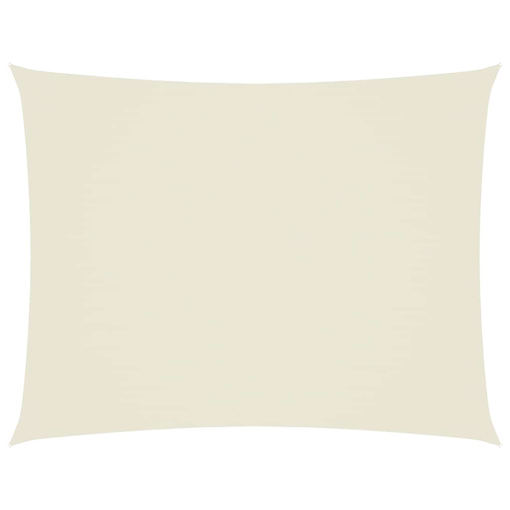 Sonnensegel Oxford-Gewebe Rechteckig 3,5x4,5 m Creme