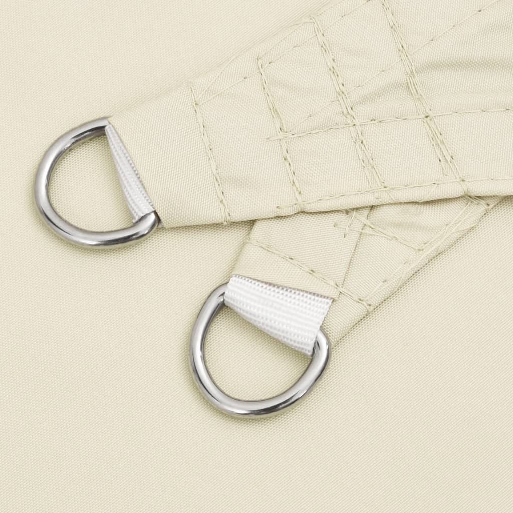 Sonnensegel Oxford-Gewebe Rechteckig 3,5x5 m Creme