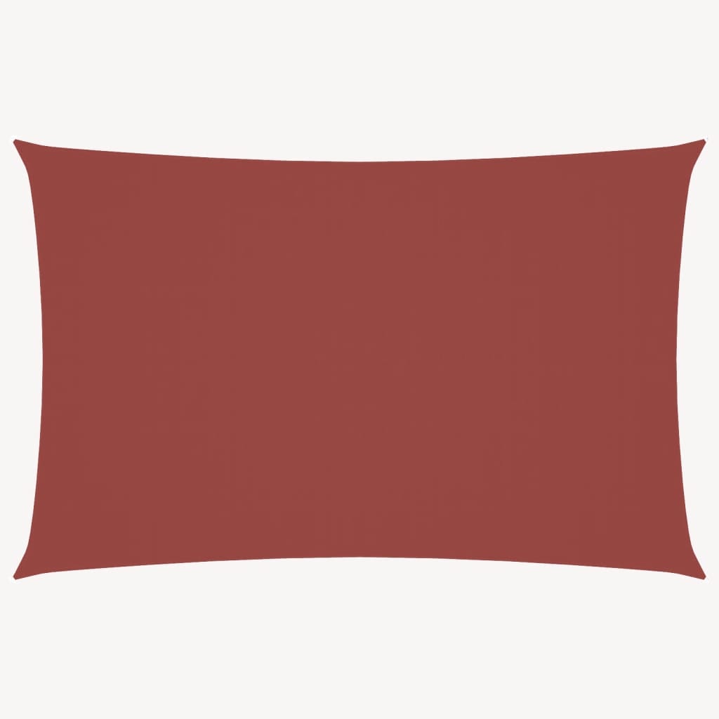 Sonnensegel Oxford-Gewebe Rechteckig 2,5x5 m Terrakotta-Rot