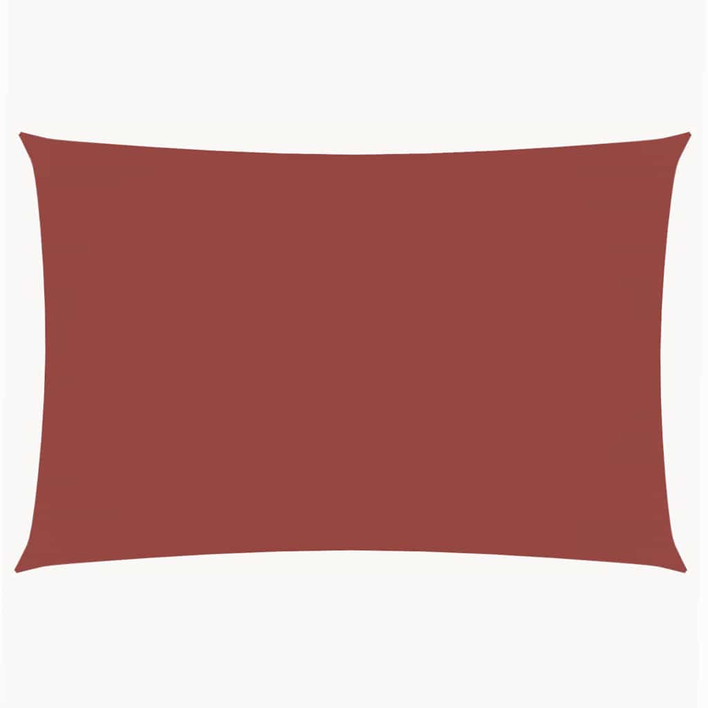 Sonnensegel Oxford-Gewebe Rechteckig 3x6 m Terrakotta-Rot