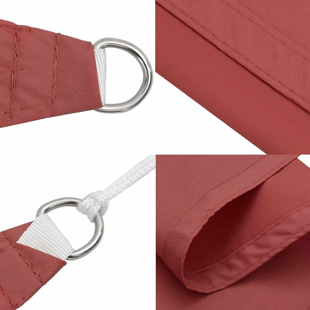 Sonnensegel Oxford-Gewebe Rechteckig 3x6 m Terrakotta-Rot