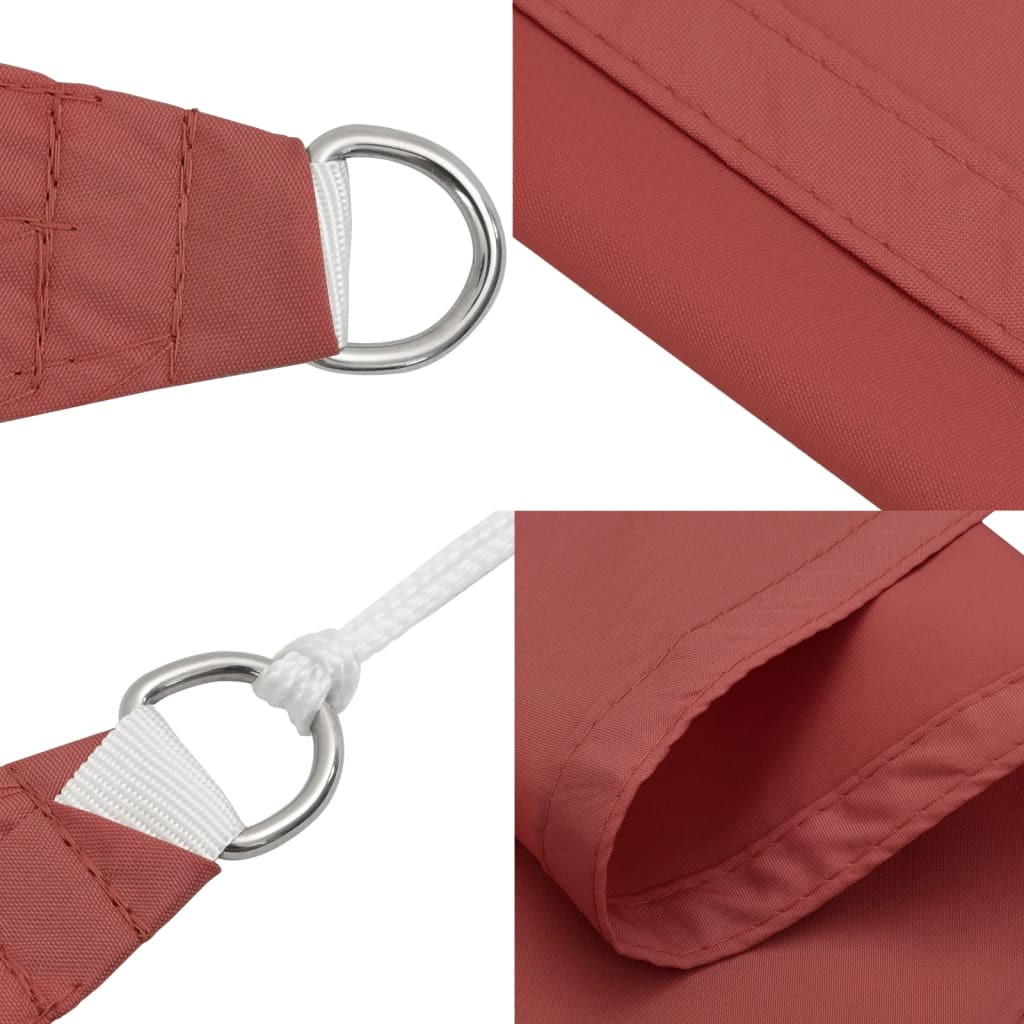 Sonnensegel Oxford-Gewebe Rechteckig 4x5 m Terrakotta-Rot
