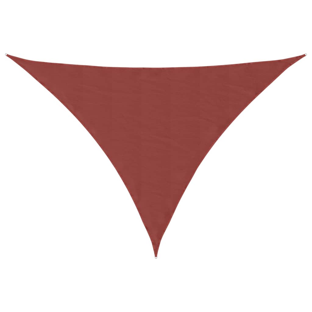 Sonnensegel Oxford-Gewebe Dreieckig 4x5x6,4 m Terrakotta-Rot