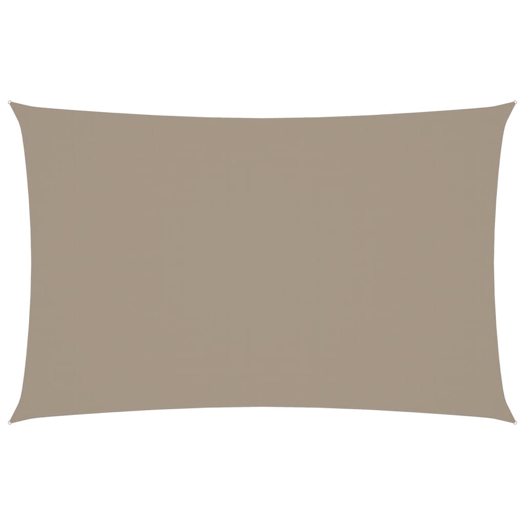 Sonnensegel Oxford-Gewebe Rechteckig 2x5 m Taupe