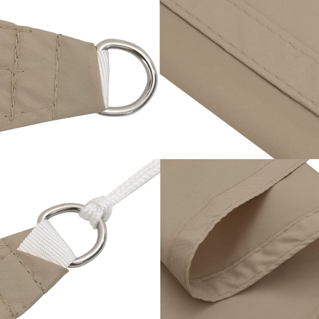 Sonnensegel Oxford-Gewebe Dreieckig 3x3x3 m Taupe