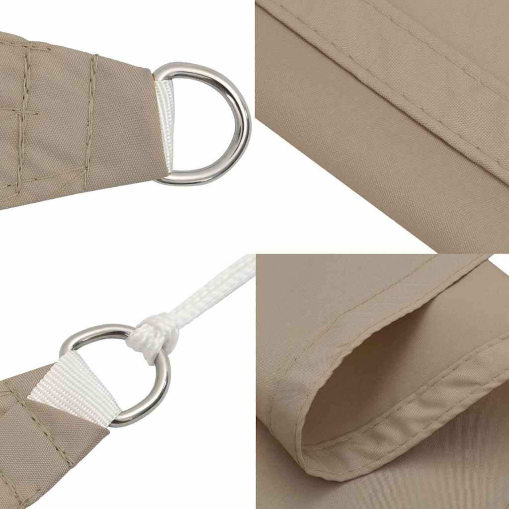 Sonnensegel Oxford-Gewebe Dreieckig 3x4x5 m Taupe