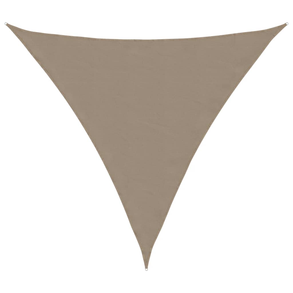 Sonnensegel Oxford-Gewebe Dreieckig 4x4x4 m Taupe