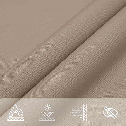 Sonnensegel Oxford-Gewebe Dreieckig 4x4x4 m Taupe