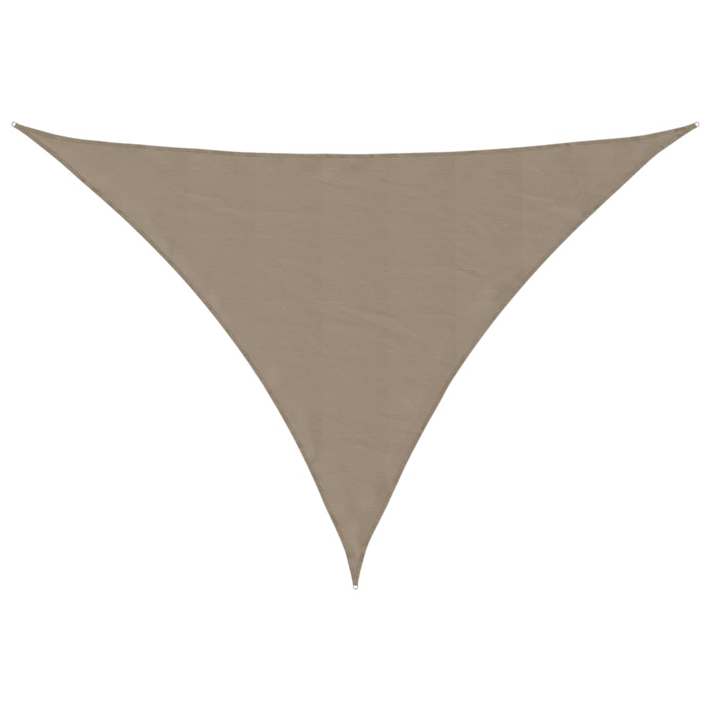 Sonnensegel Oxford-Gewebe Dreieckig 5x6x6 m Taupe