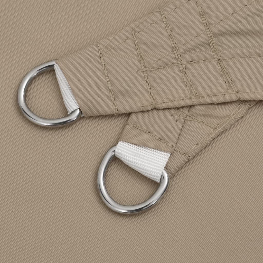 Sonnensegel Oxford-Gewebe Dreieckig 5x6x6 m Taupe