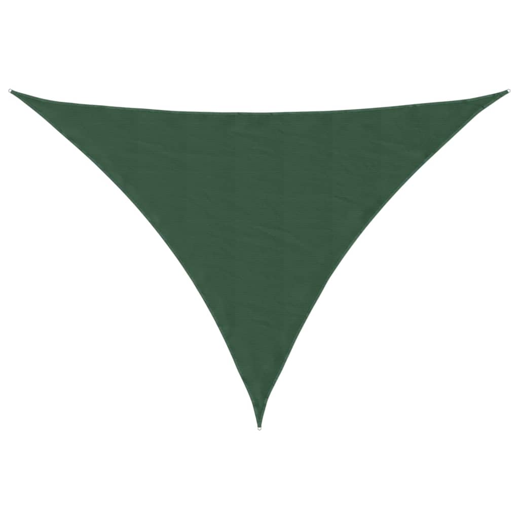 Sonnensegel Oxford-Gewebe Dreieckig 4x5x6,4 m Dunkelgrün