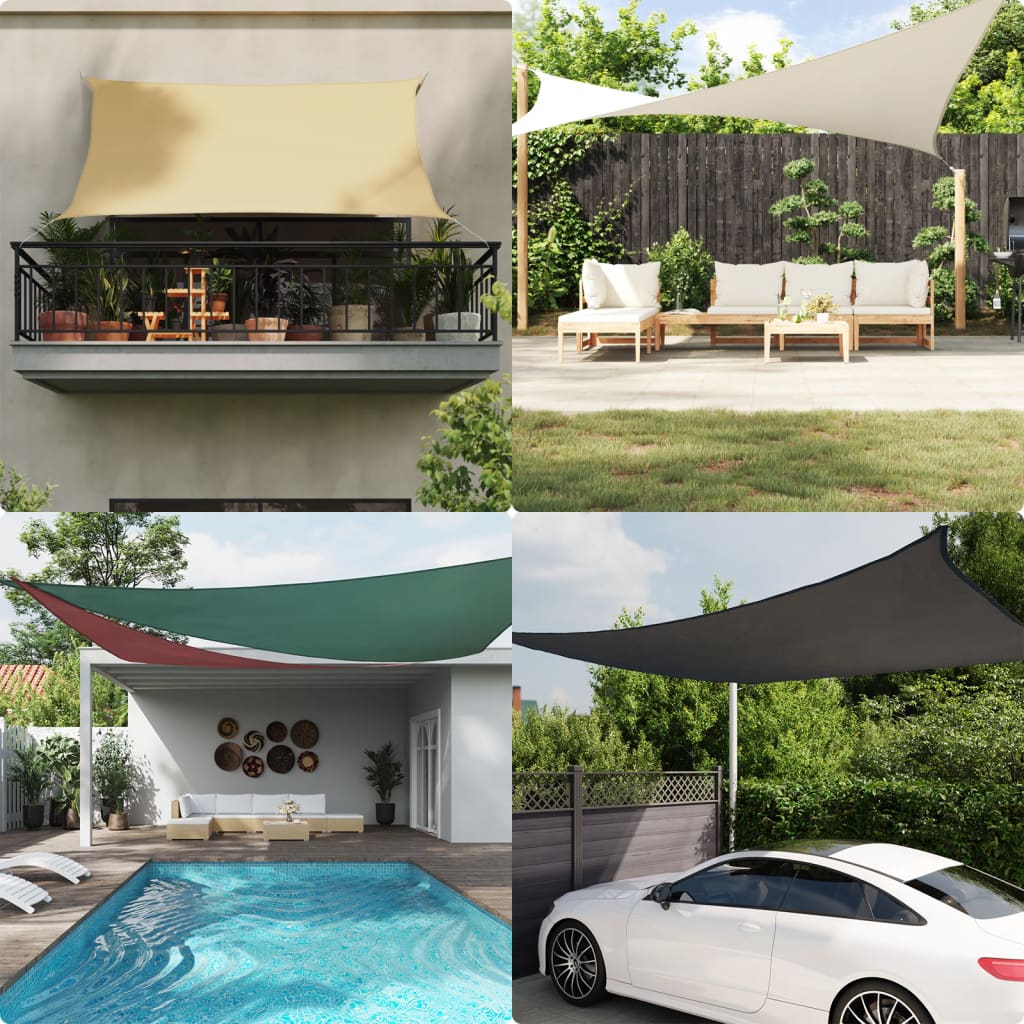 Sonnensegel Oxford-Gewebe Rechteckig 4x7 m Gelb