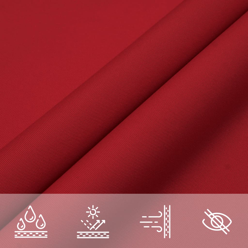 Sonnensegel Oxford-Gewebe Quadratisch 2,5x2,5 m Rot