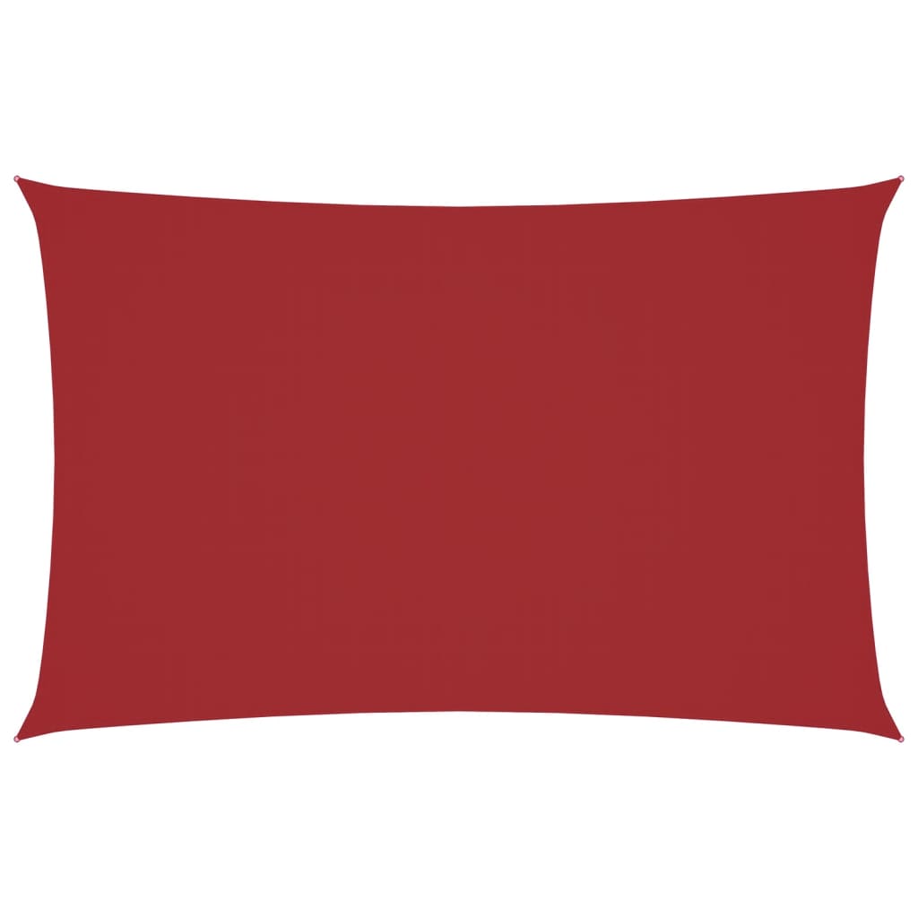 Sonnensegel Oxford-Gewebe Rechteckig 2x5 m Rot