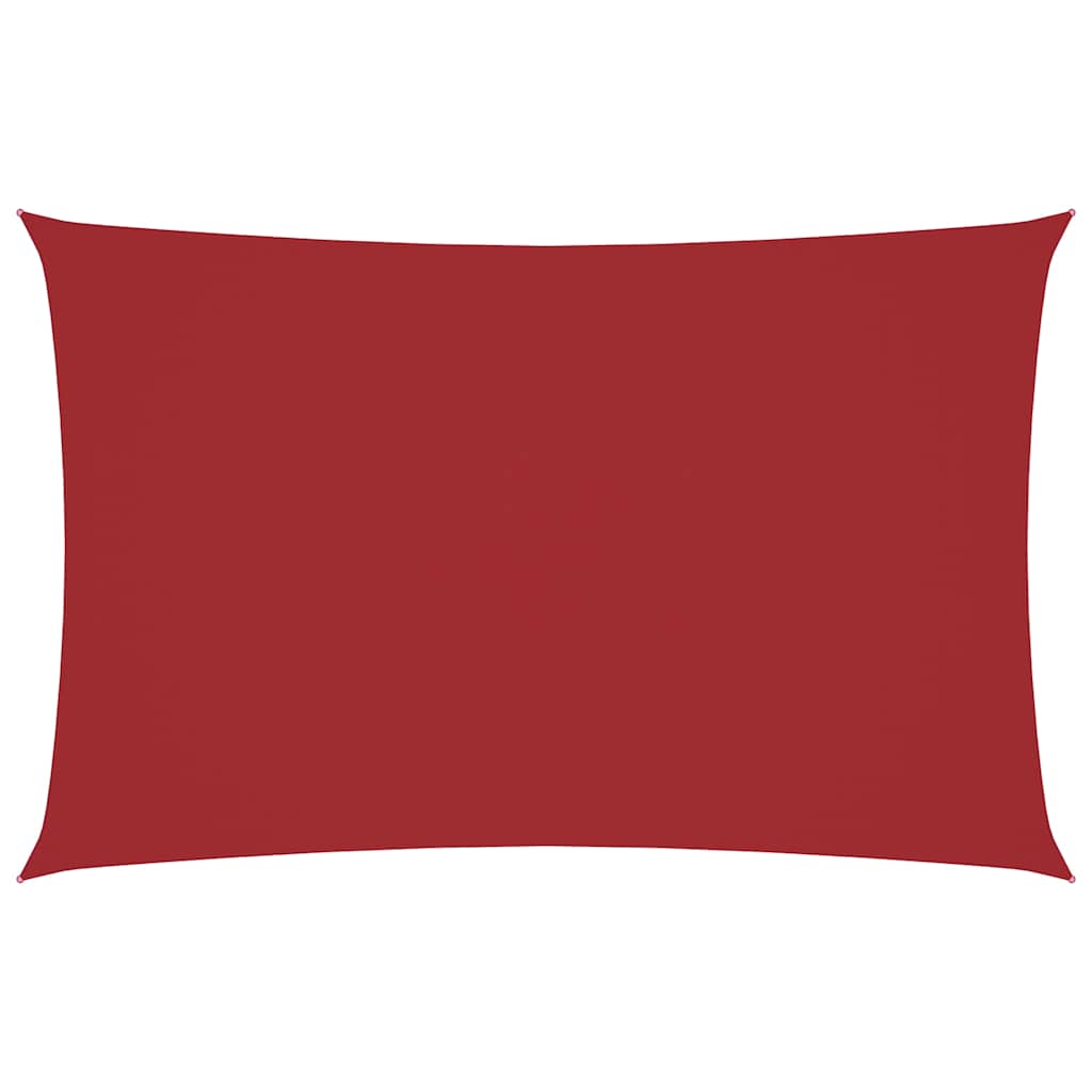 Sonnensegel Oxford-Gewebe Rechteckig 2x5 m Rot