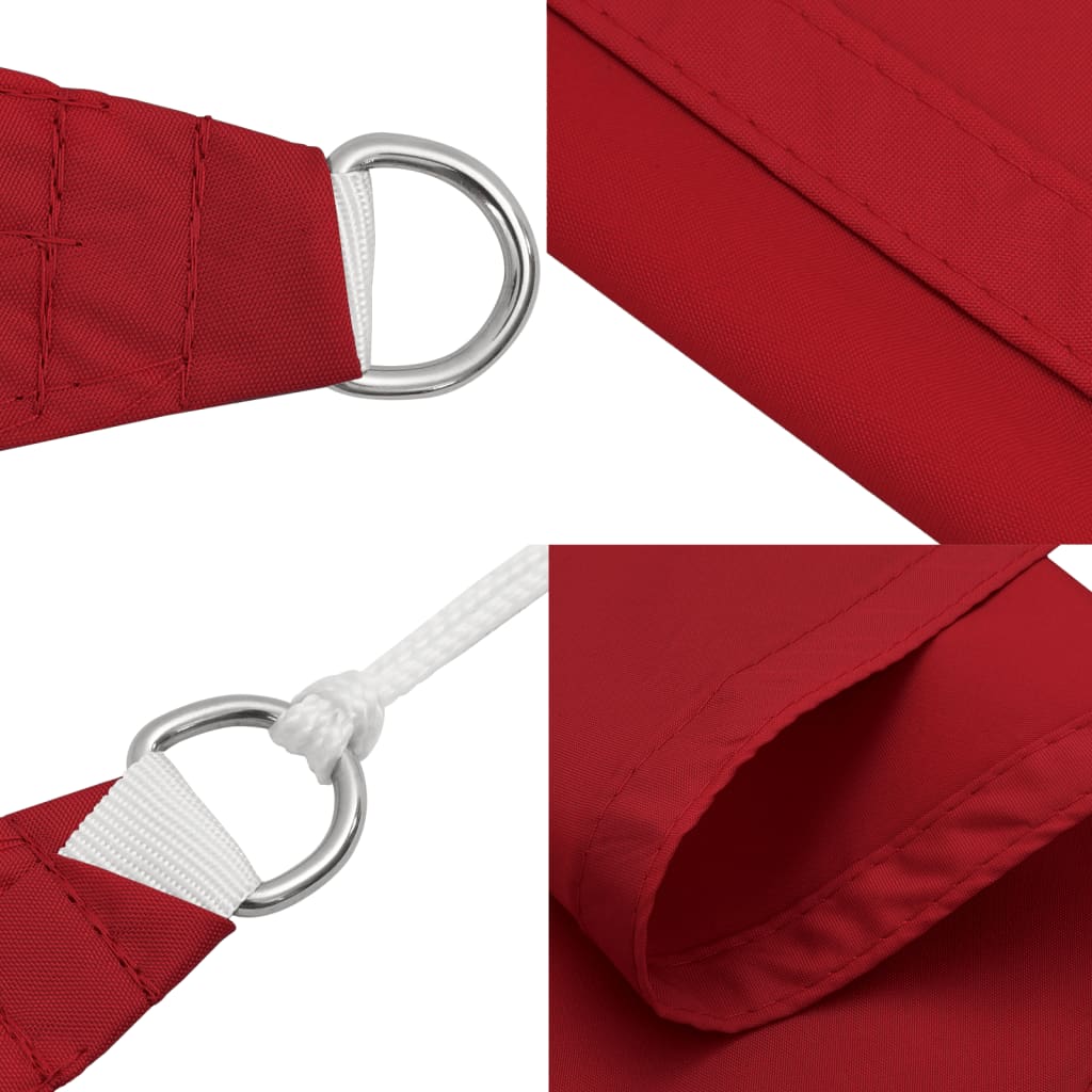 Sonnensegel Oxford-Gewebe Rechteckig 2x5 m Rot