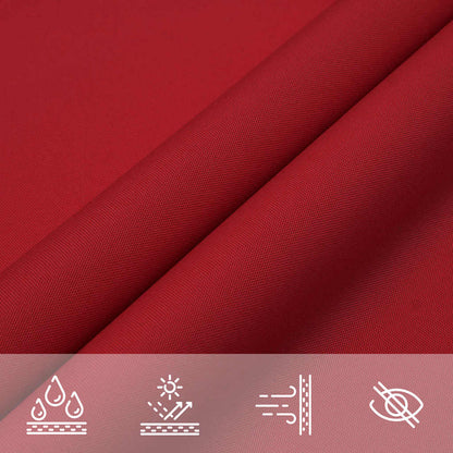 Sonnensegel Oxford-Gewebe Rechteckig 2x5 m Rot