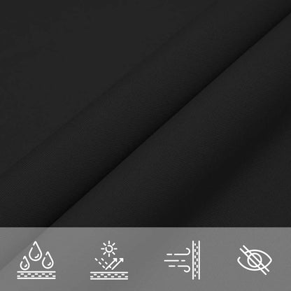 Sonnensegel Oxford-Gewebe Quadratisch 2,5x2,5 m Schwarz