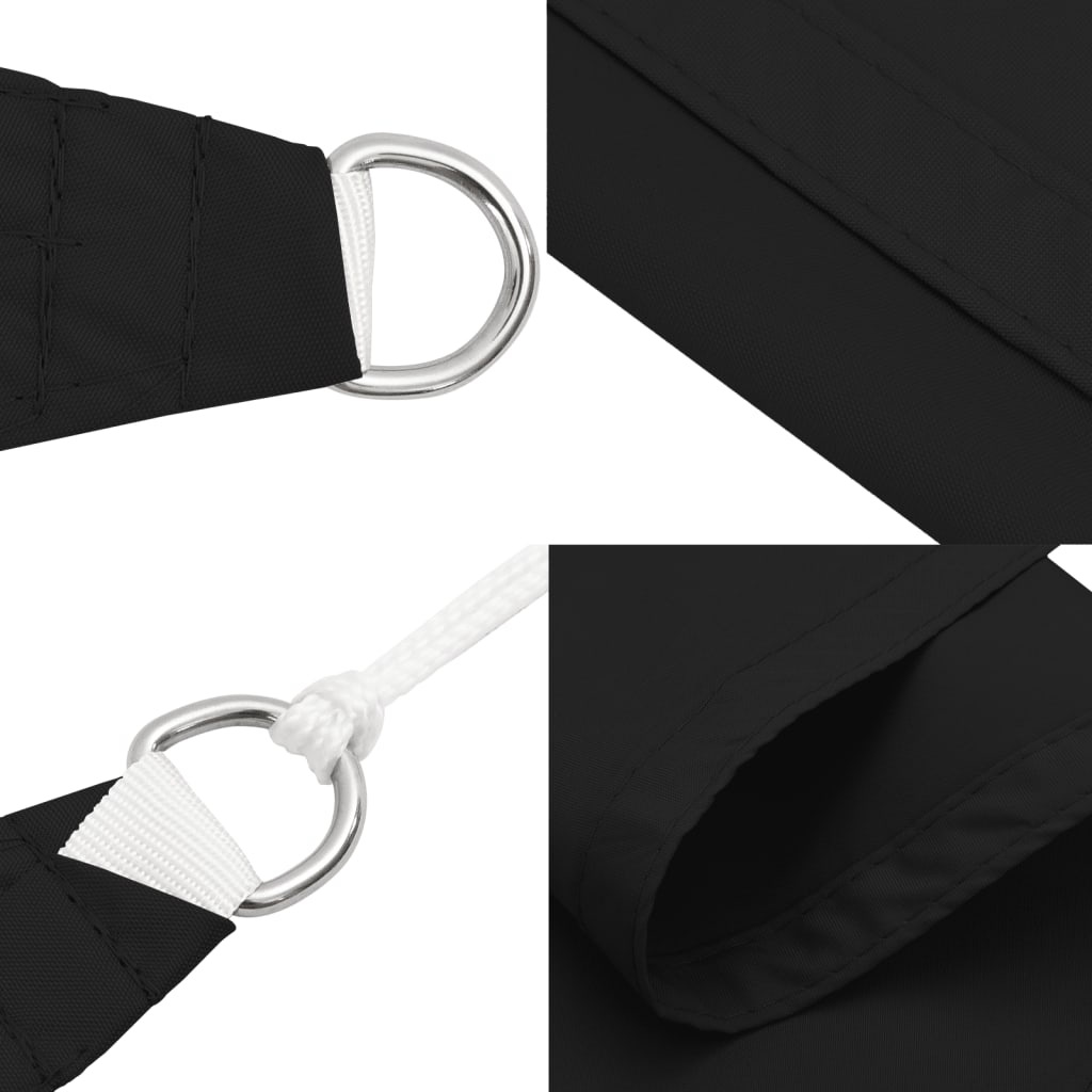 Sonnensegel Oxford-Gewebe Quadratisch 4,5x4,5 m Schwarz
