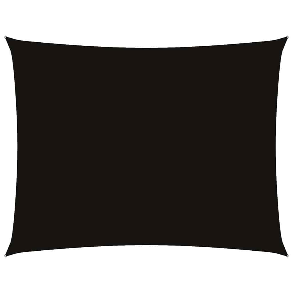 Sonnensegel Oxford-Gewebe Rechteckig 2x3 m Schwarz