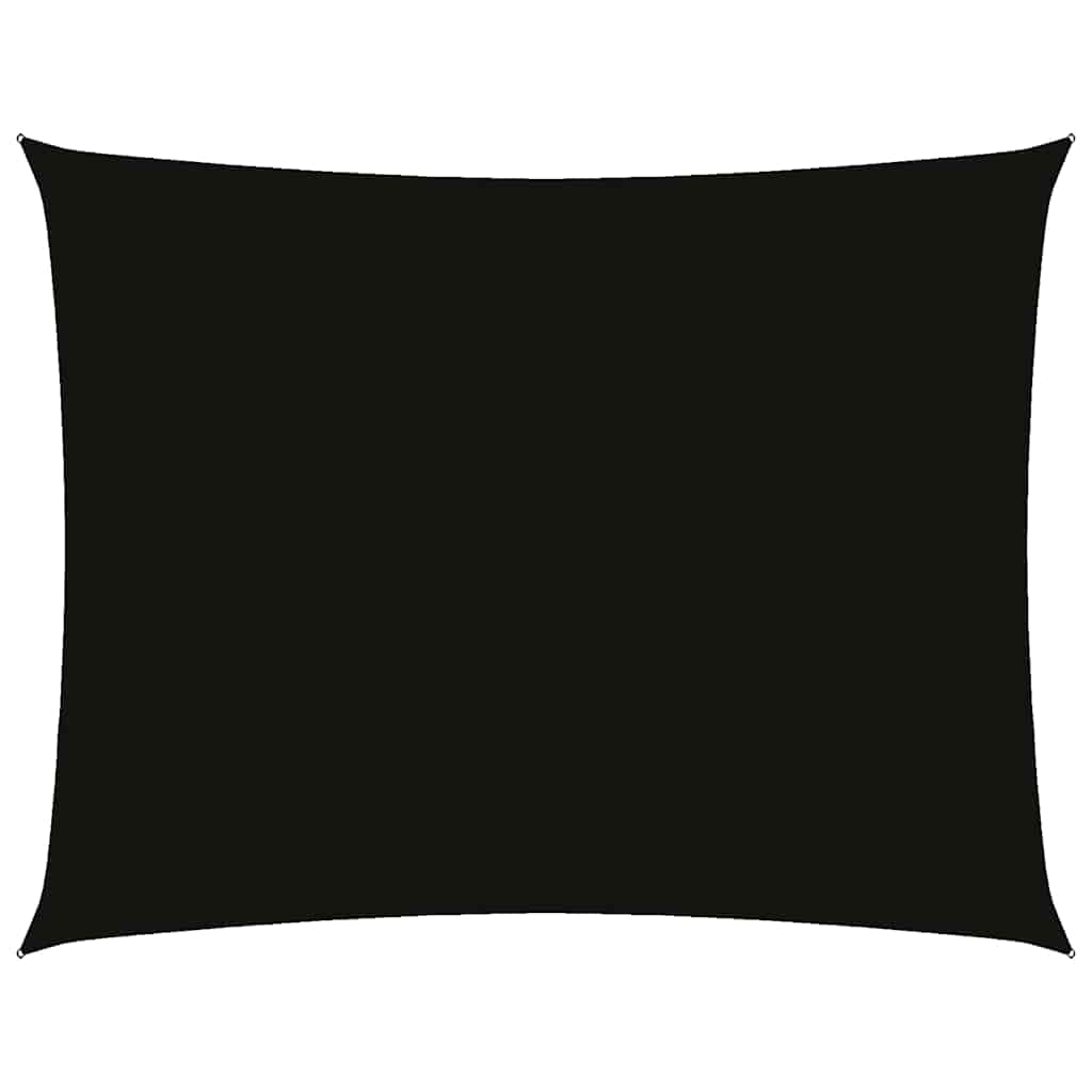 Sonnensegel Oxford-Gewebe Rechteckig 3x4,5 m Schwarz