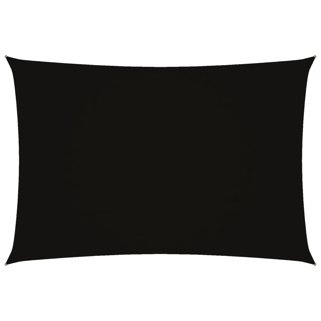 Sonnensegel Oxford-Gewebe Rechteckig 3x5 m Schwarz