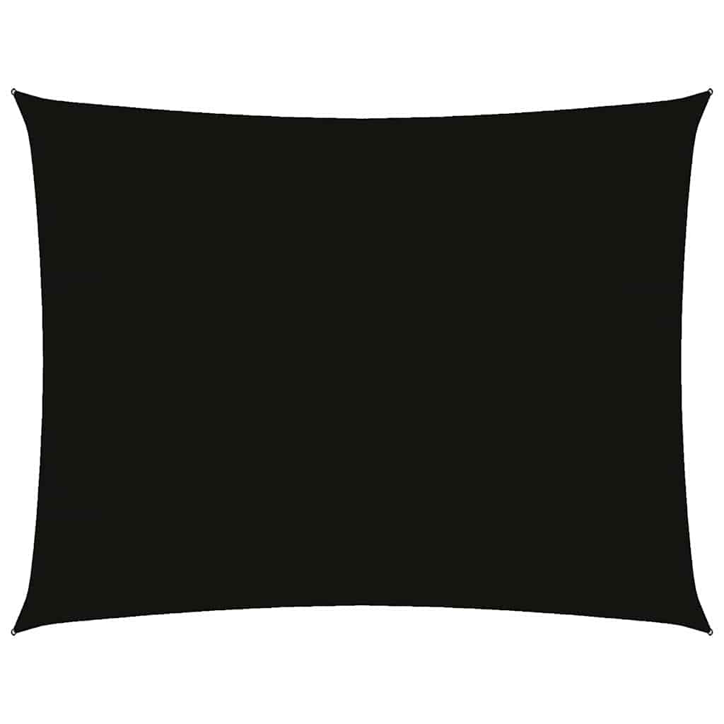 Sonnensegel Oxford-Gewebe Rechteckig 3,5x4,5 m Schwarz