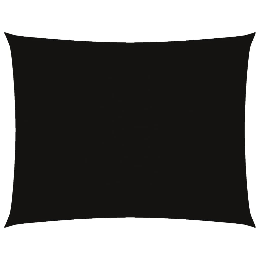 Sonnensegel Oxford-Gewebe Rechteckig 5x7 m Schwarz