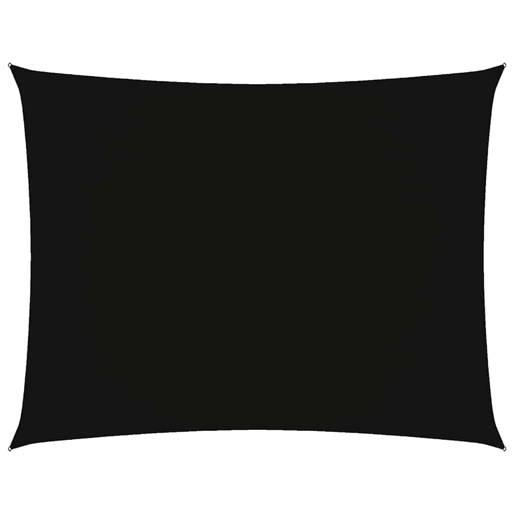 Sonnensegel Oxford-Gewebe Rechteckig 5x7 m Schwarz