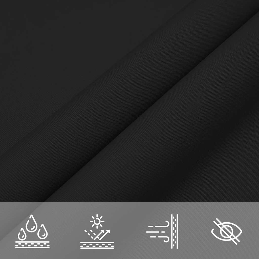 Sonnensegel Oxford-Gewebe Dreieckig 5x5x6 m Schwarz