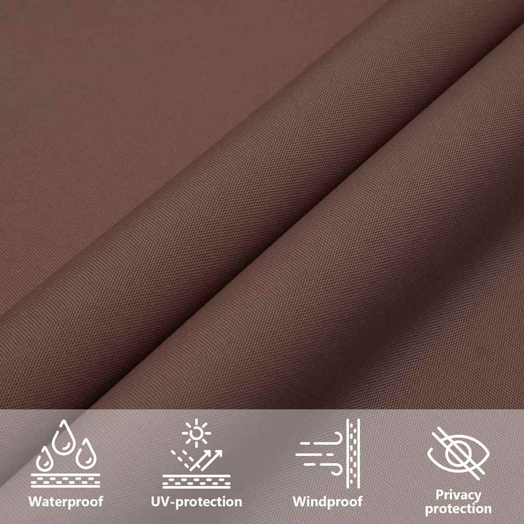 Sonnensegel Oxford-Gewebe Quadratisch 2,5x2,5 m Braun