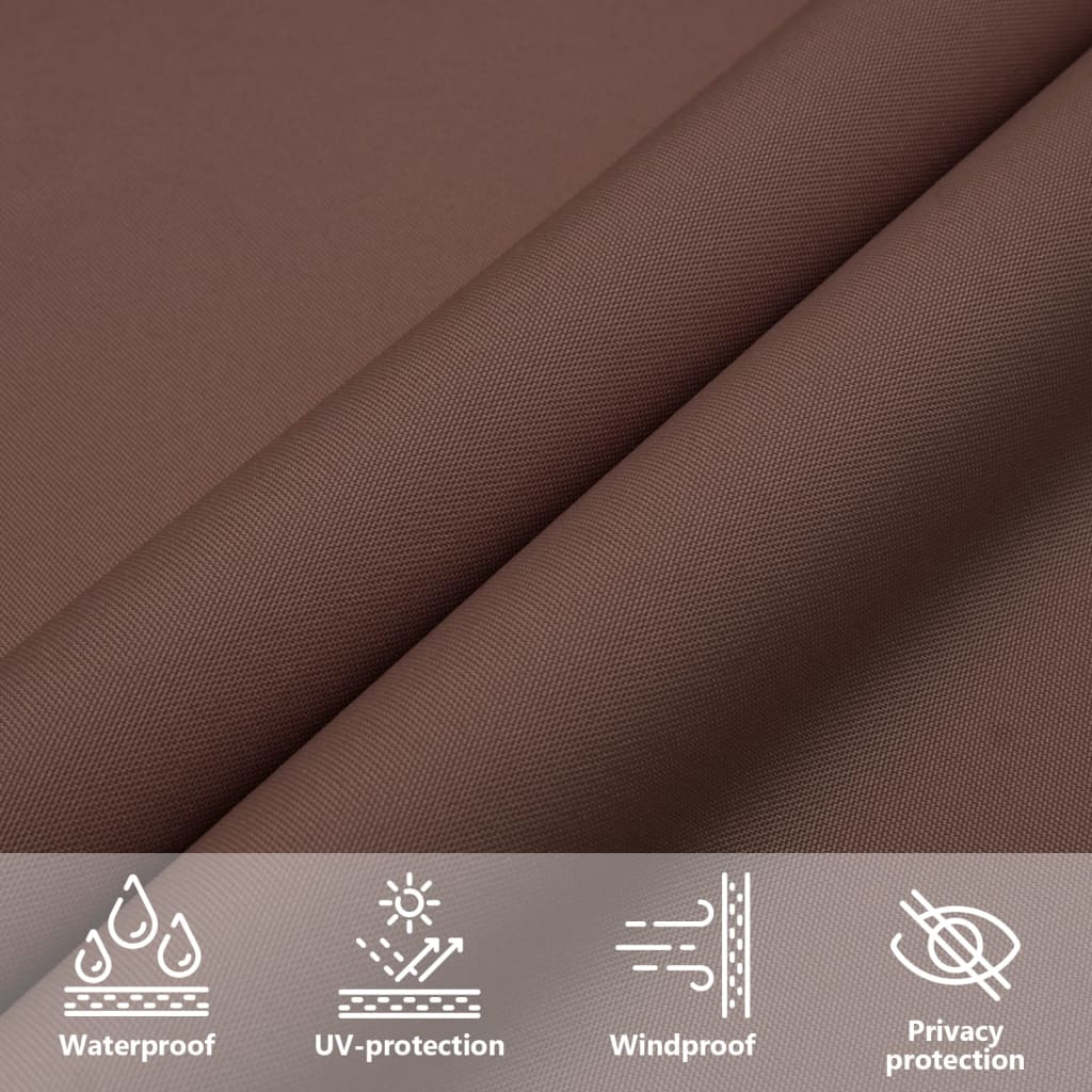 Sun sail Oxford fabric square 2.5x2.5 m brown