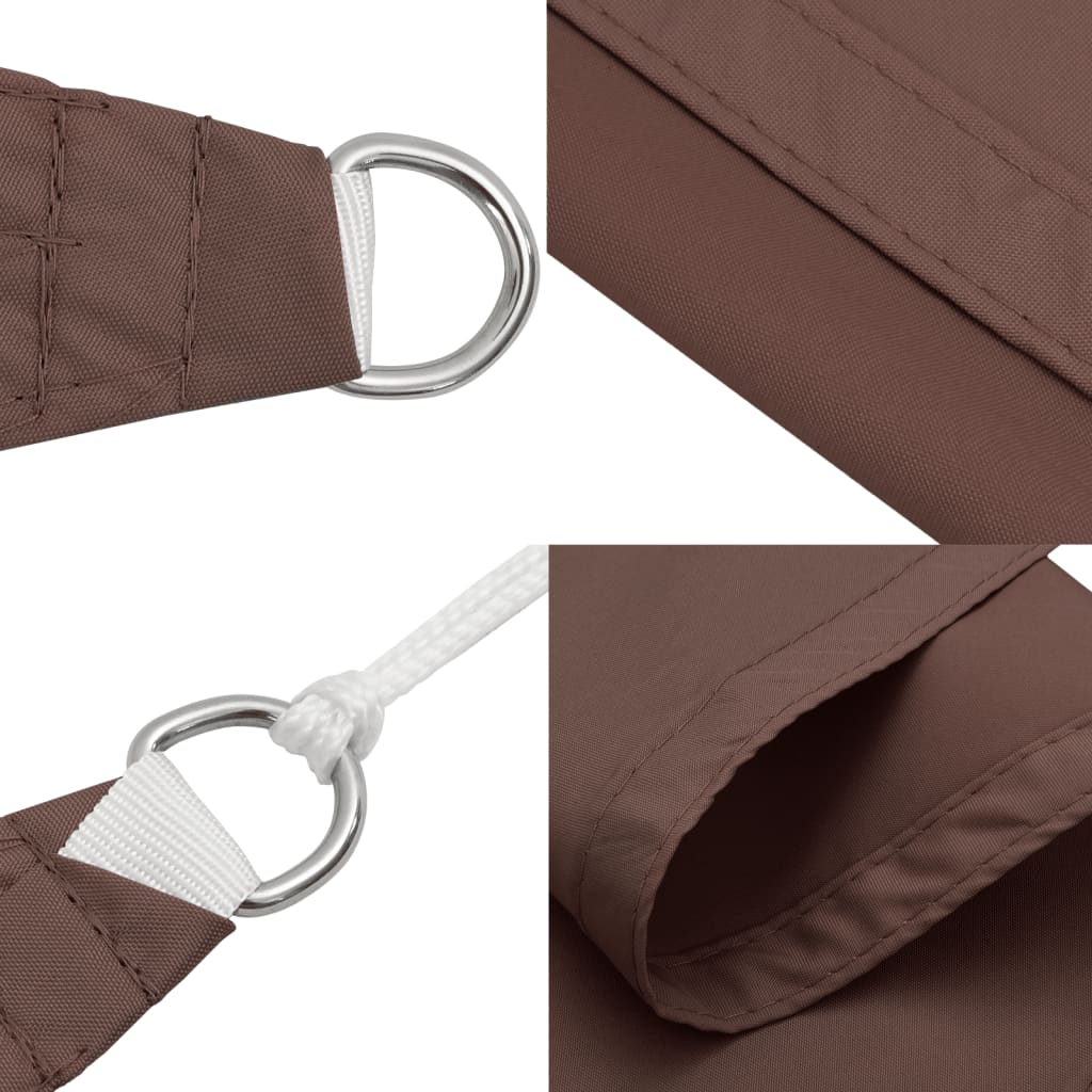 Sun sail Oxford fabric square 2.5x2.5 m brown