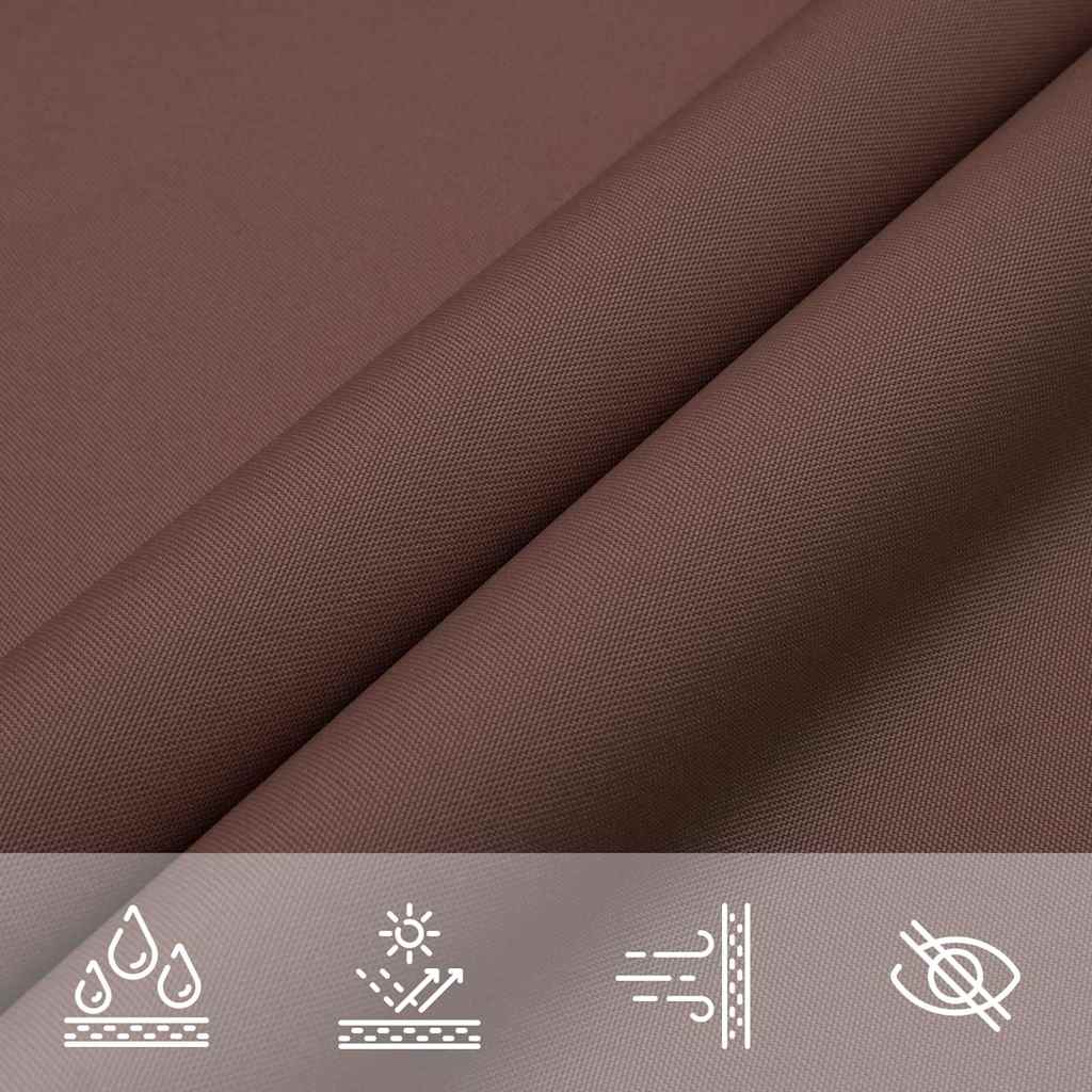 Sonnensegel Oxford-Gewebe Rechteckig 2x5 m Braun