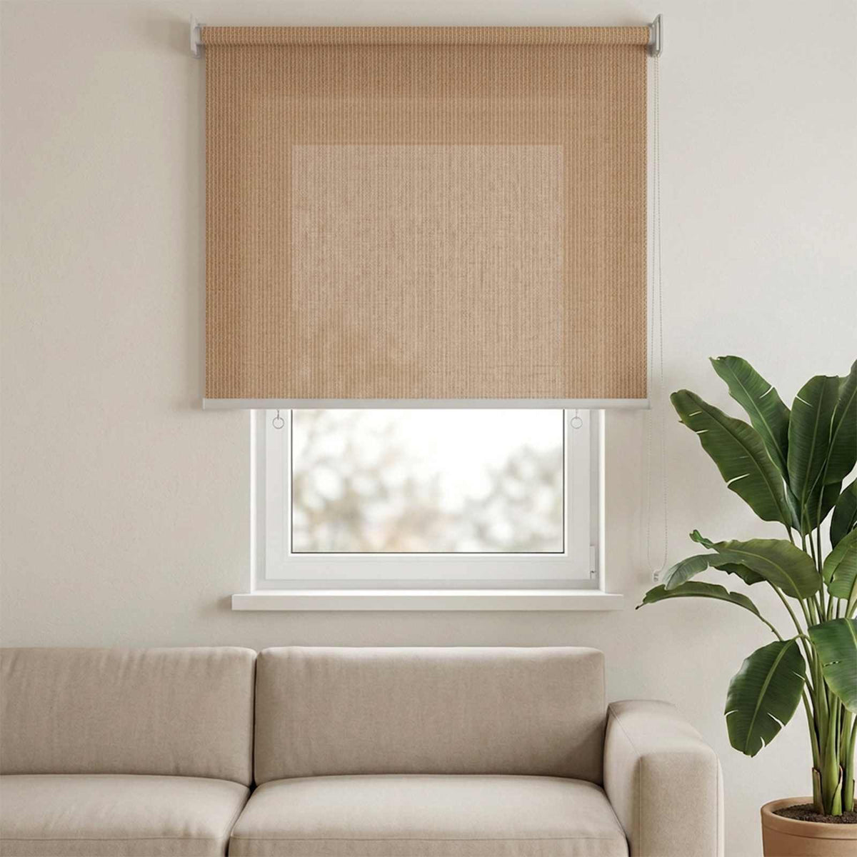 Außenrollo 85 (B)x140 (H) cm Beige