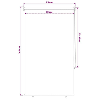 Außenrollo 85 (B)x140 (H) cm Beige