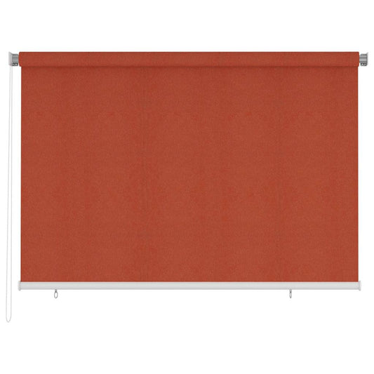 Außenrollo 225 (B) x 140 (H) cm Terrakotta HDPE