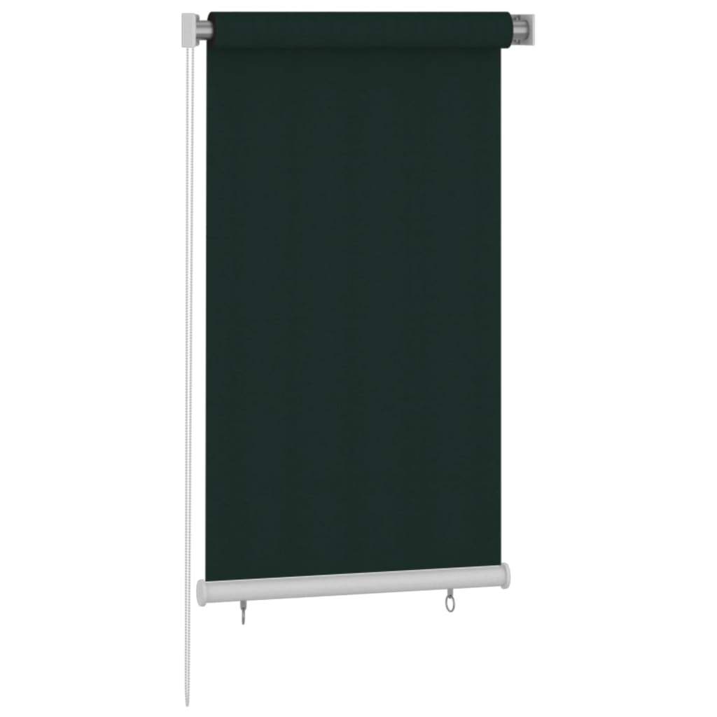 Außenrollo 85 (B) x 140 (H) cm Dunkelgrün HDPE