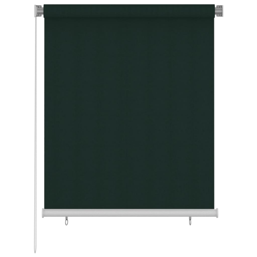 Außenrollo 125 (B) x 140 (H) cm Dunkelgrün HDPE