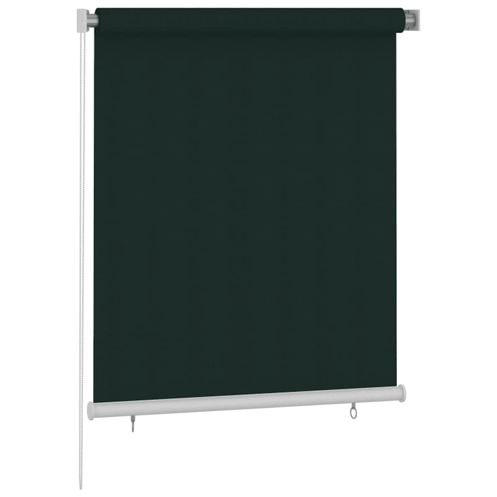 Außenrollo 125 (B) x 140 (H) cm Dunkelgrün HDPE