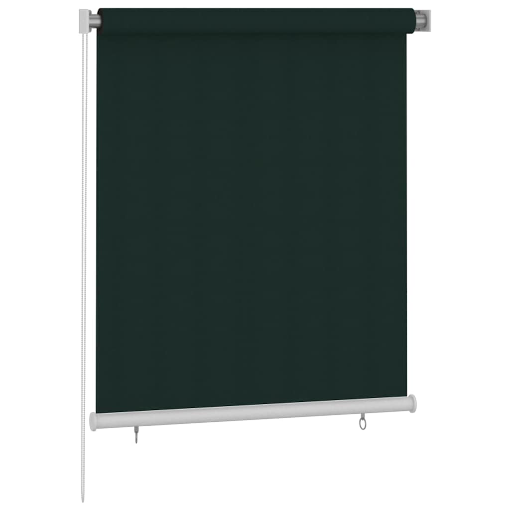 Außenrollo 125 (B)x140 (H) cm Dunkelgrün HDPE