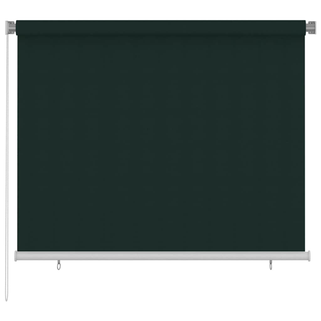 Außenrollo 185 (B)x140 (H) cm Dunkelgrün HDPE