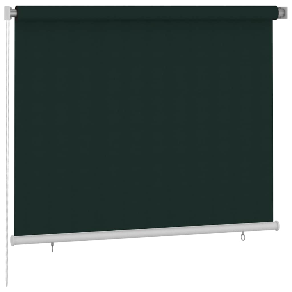 Außenrollo 185 (B)x140 (H) cm Dunkelgrün HDPE