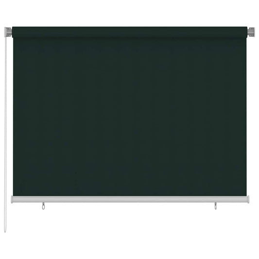 Außenrollo 205 (B) x 140 (H) cm Dunkelgrün HDPE