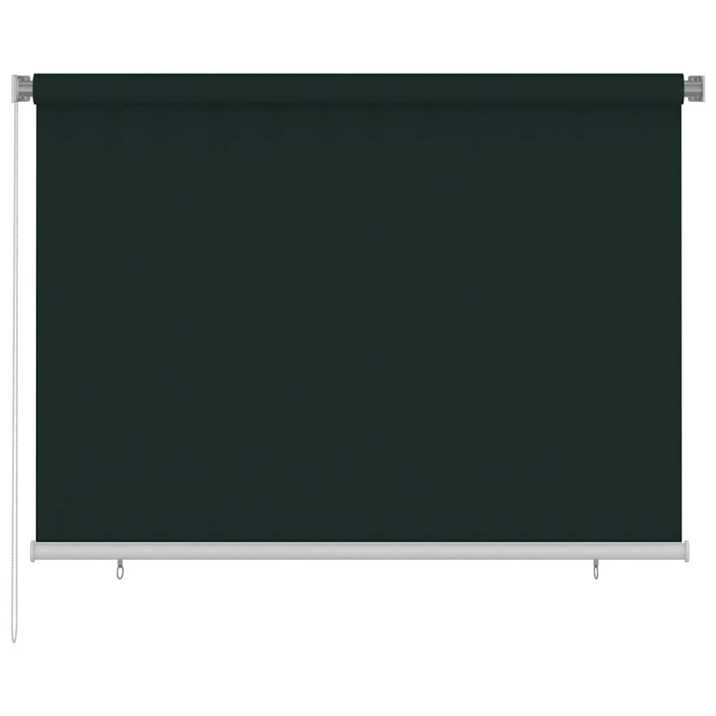 Außenrollo 205 (B)x140 (H) cm Dunkelgrün HDPE
