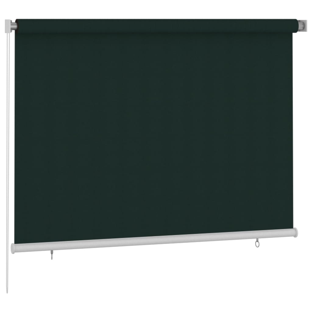 Außenrollo 205 (B) x 140 (H) cm Dunkelgrün HDPE